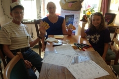 Origami with Clay, Joanne, Kylie